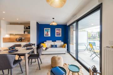 Gîte pour 4 personnes, avec terrasse dans Plage Saint-Guirec