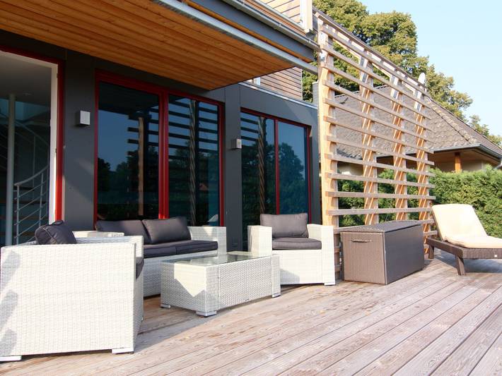 Ferienhaus für 4 Personen, mit Balkon und Terrasse sowie Garten in Kuhlen-Wendorf