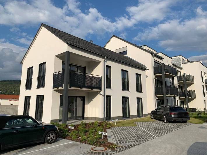 Ferienwohnung für 4 Personen, mit Balkon und Terrasse sowie Ausblick in Bürgstadt