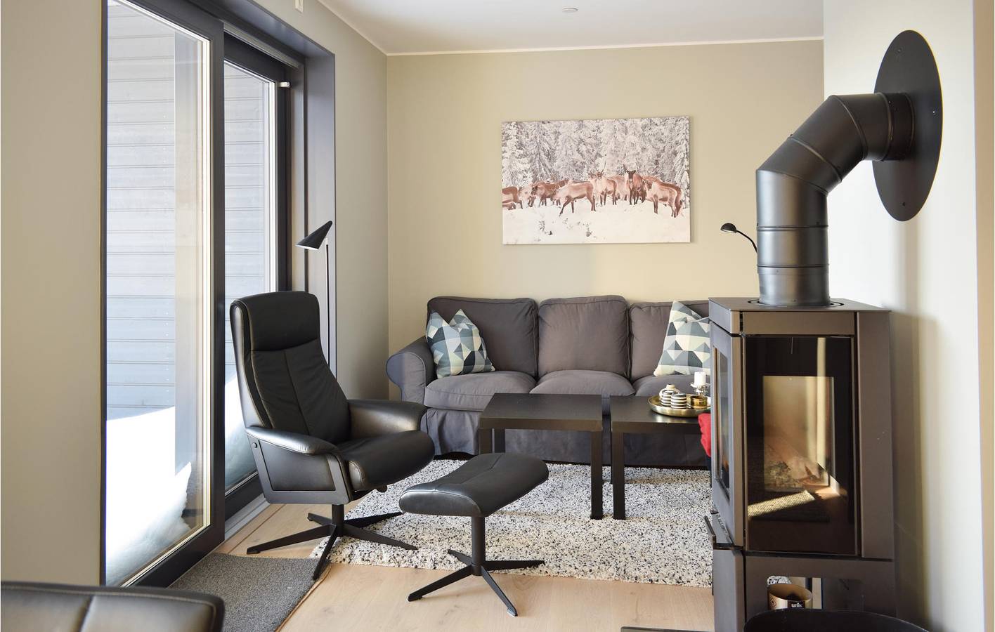 Ganze Ferienwohnung, Ferienwohnung für 6 Personen mit Terrasse in Sjusjoen, Ringsaker