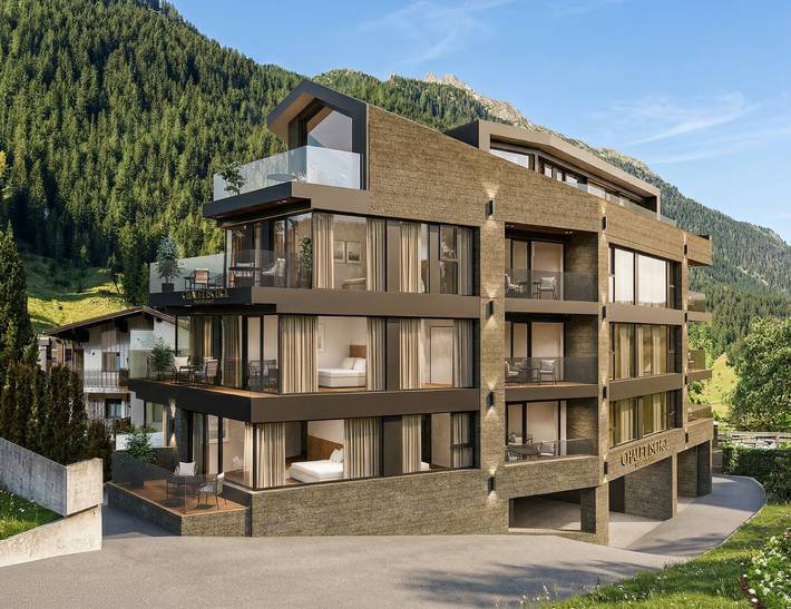 Hütte für 6 Personen, mit Balkon und Ausblick in Ischgl