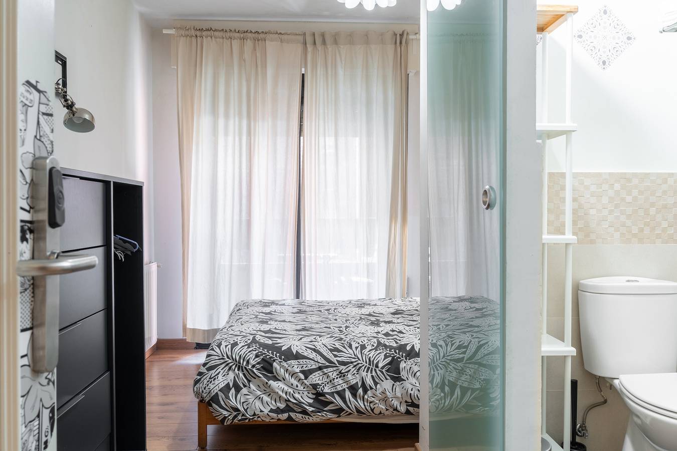 Zimmer 'Gijón' mit privater Terrasse und Wi-Fi in Gijón, Costa Verde (Spanien)
