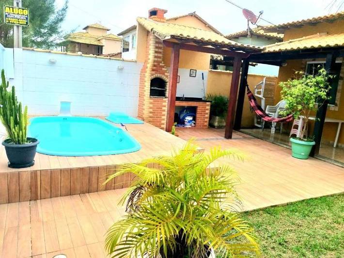 Casas e apartamentos de temporada para 10 pessoas, com piscina e jardim, com animais de estimação em Unamar