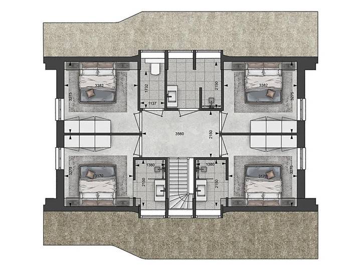 Location de vacances pour 10 personnes, avec Balcon/Terrasse ainsi que Terrasse et Jardin à Baarle-Nassau - 3