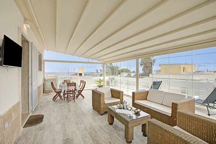 Ferienhaus für 4 Personen, mit Meerblick in Lecce
