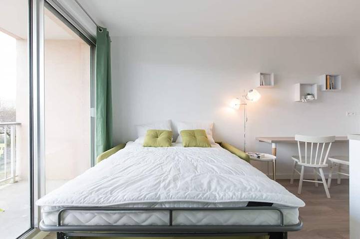 Ganze Wohnung, "Grün Gemütlich", Doua / Insa / Cesi, Balkon, Garage verfügbar, Arbeitsbereich in Villeurbanne, Lyon und Umgebung