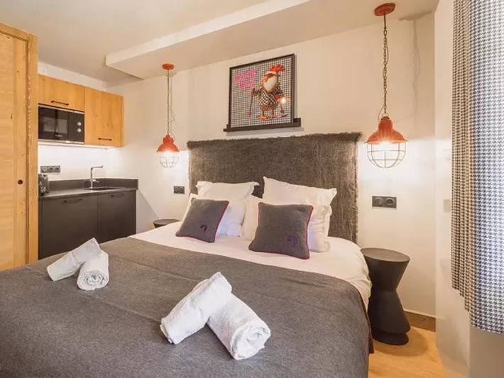 Résidences & hôtels L'Éclat des Vériaz - Terrésens - Zimmer 2 personen - Mit Standard-Kochecke Für 2 Personen in Megève, Pays du Mont-Blanc