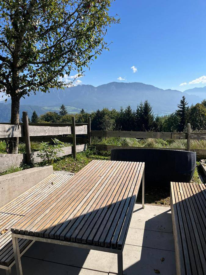 Ferienwohnung für 4 Personen, mit Balkon und Terrasse sowie Garten und Seeblick am Attersee - 2