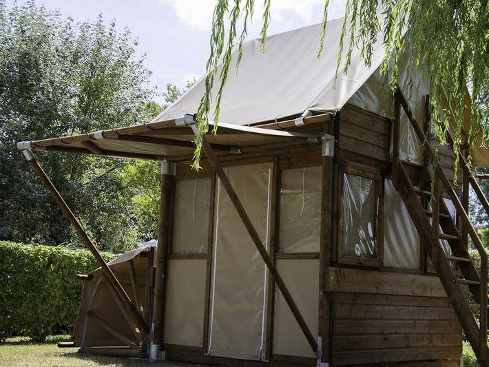 Camping Du Lac Terre d'Auge - Tienda de lona y madera 2 personas - Tienda vivac (sólo ciclistas) in Sainte-Famille-en-Auge, Region de Lisieux