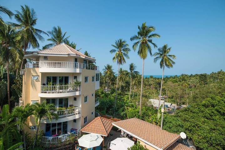 Maison d’hôte pour 4 personnes, avec piscine ainsi que jardin et vue dans Koh Samui