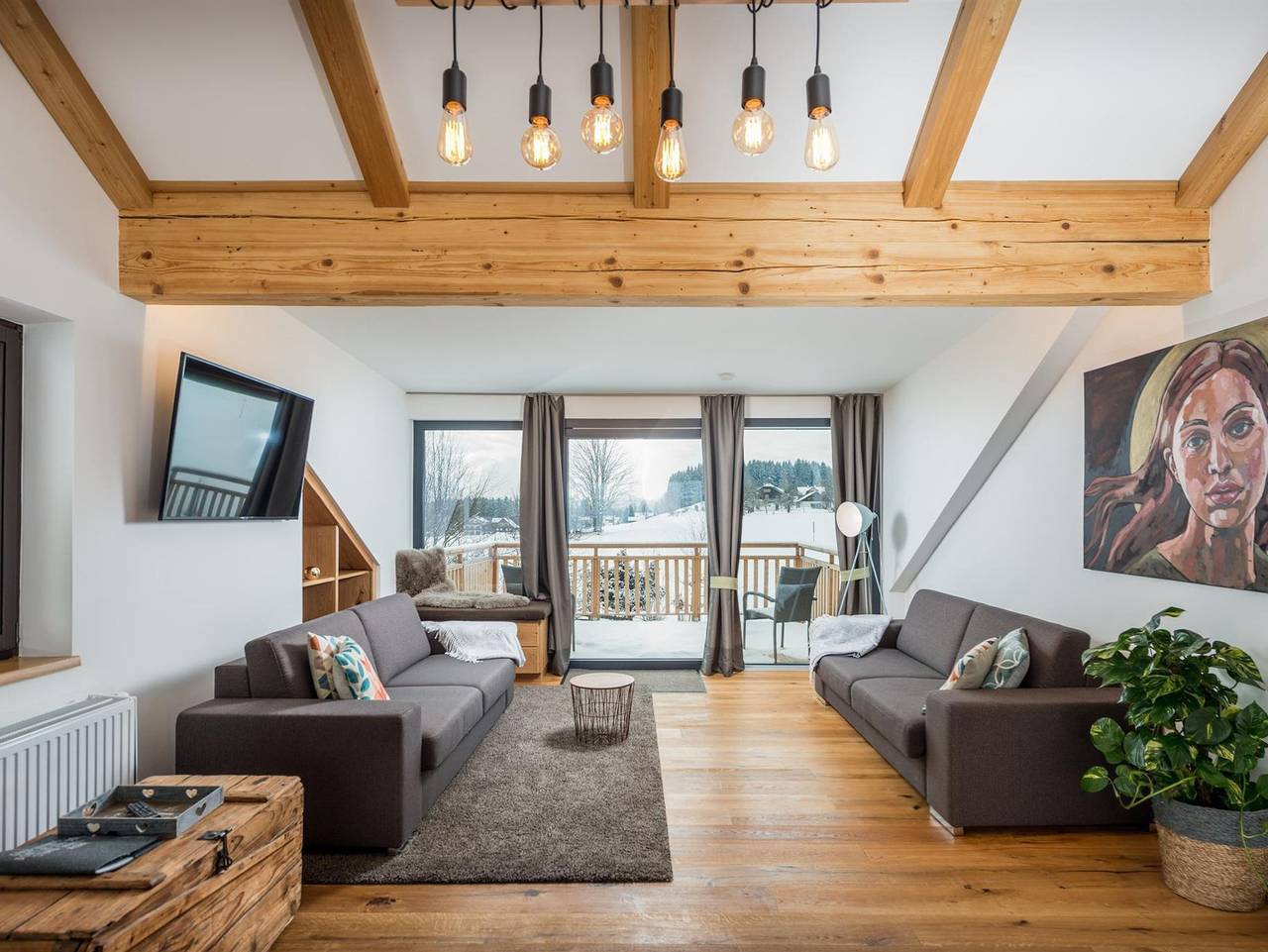 Ganze Ferienwohnung, Naturchalet Höflehner - Ferienwohnung Himmel, 2x Bad, Wc, 2 Schlafräume in Ramsau am Dachstein, Schladming-Dachstein