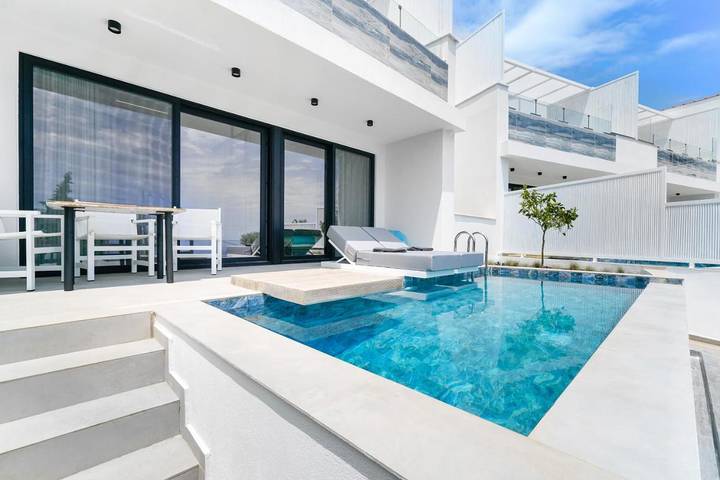 Ferienwohnung für 5 Personen, mit Pool und Garten sowie Ausblick auf Thassos - 3