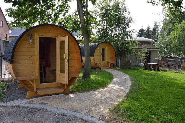 Camping Barrel Bunge 2 with Shared Garden and Wi-Fi in Krostitz, Northern Saxony