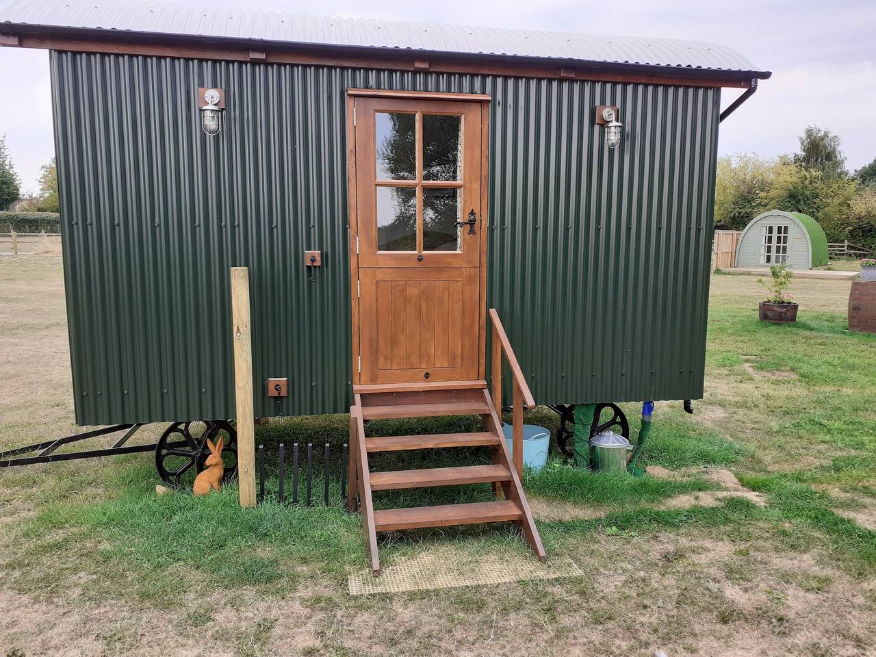 Glamping in Wiltshire in our luxury Shepherds Hut in Wiltshire