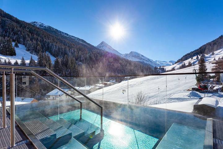 Hotel voor 4 personen, with Balkon and Whirlpool as well as Terras and Tuin in Lanersbach