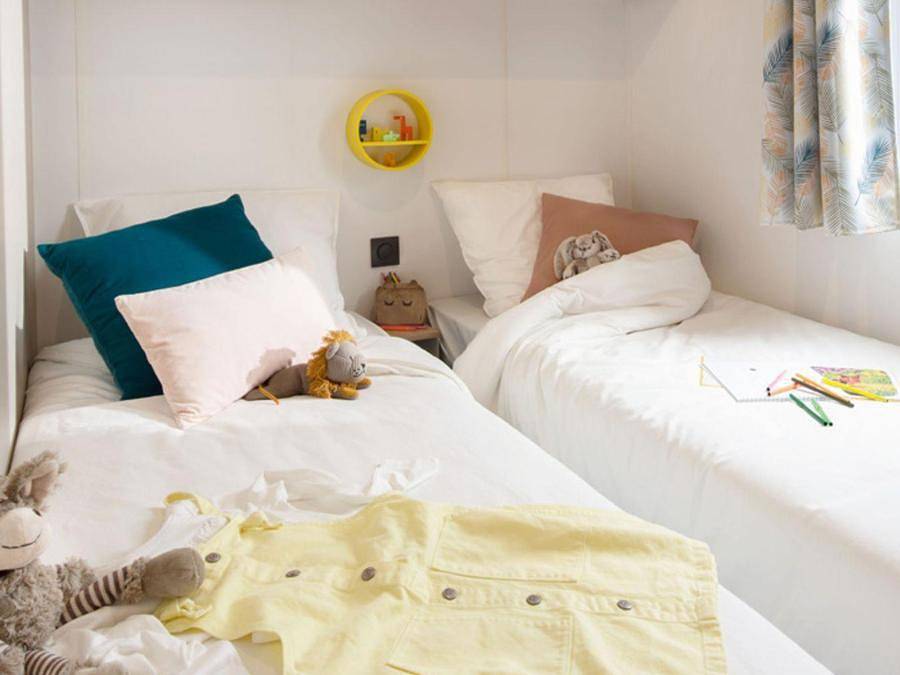 Camping Des Neiges - Mobilheim 6 personen - Loggia in Aigueblanche, Savoie