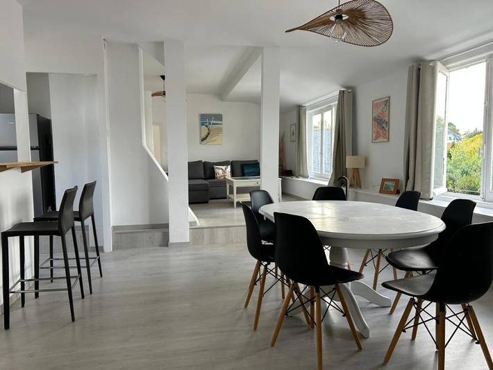 Gîte pour 5 personnes, avec vue dans Plage de Mr Hulot