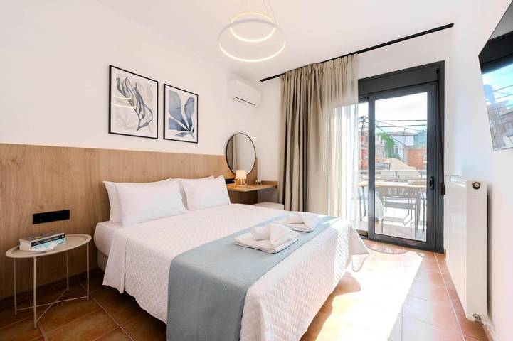 Ferienwohnung für 4 Personen, mit Terrasse und Ausblick, mit Haustier