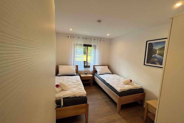 Ferienwohnung für 7 Personen, mit Garten und Balkon