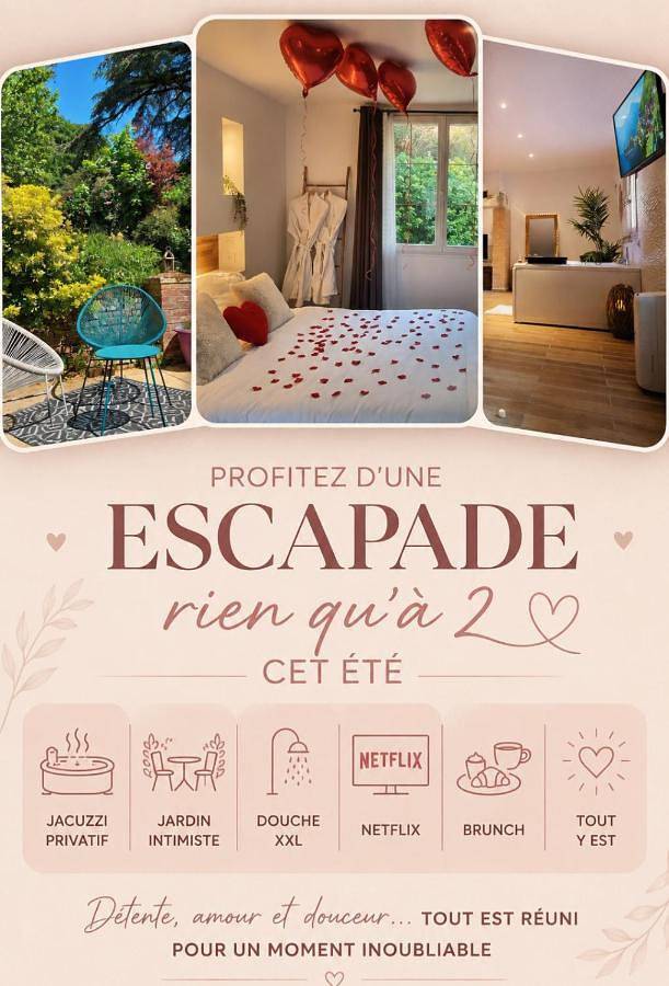 Maison d’hôte pour 2 personnes, avec vue et jardin