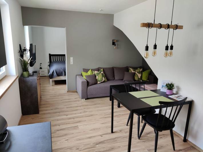 Ferienwohnung für 2 Personen, mit Garten, kinderfreundlich