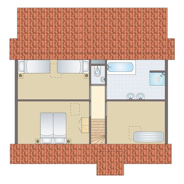 Bungalow für 6 Personen, mit Sauna und Balkon/Terrasse sowie Terrasse am Veluwemeer - 4