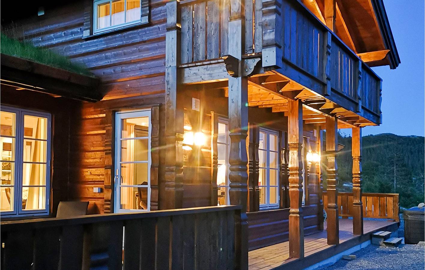 Ferienhaus für 9 Personen mit Sauna in Hjartdal