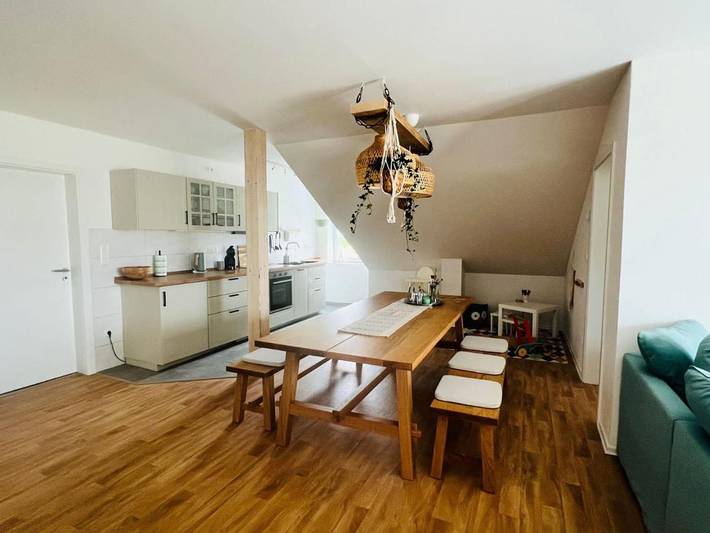 Ferienwohnung für 2 Personen, mit Balkon und Terrasse sowie Garten und Sauna in Prohn