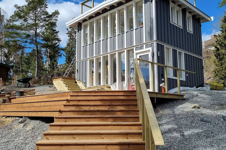 Blockhütte für 5 Personen, mit Whirlpool und Garten sowie Terrasse - 1