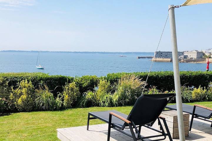 Appartement de vacances pour 2 personnes, avec jardin et terrasse à Concarneau