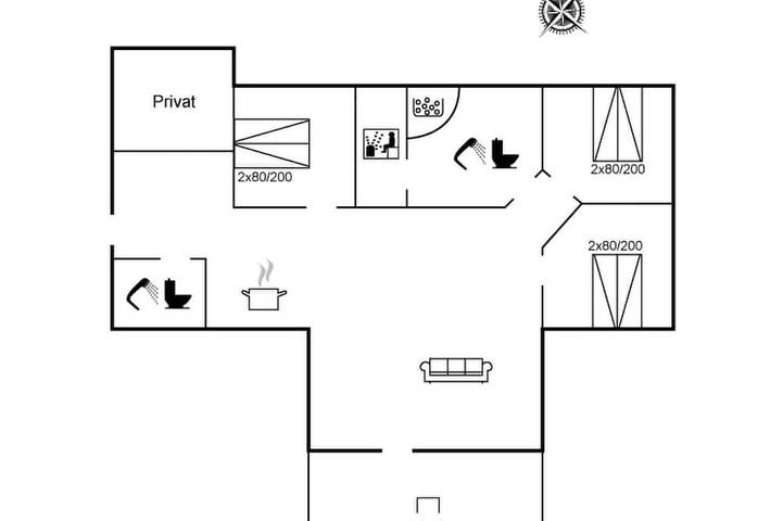 Ferienhaus für 6 Personen, mit Sauna und Terrasse - 1