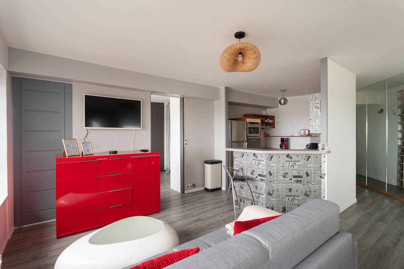 Ganze Wohnung, Ferienwohnung für 4 Personen mit Balkon in Rennes, Rennes und Umgebung