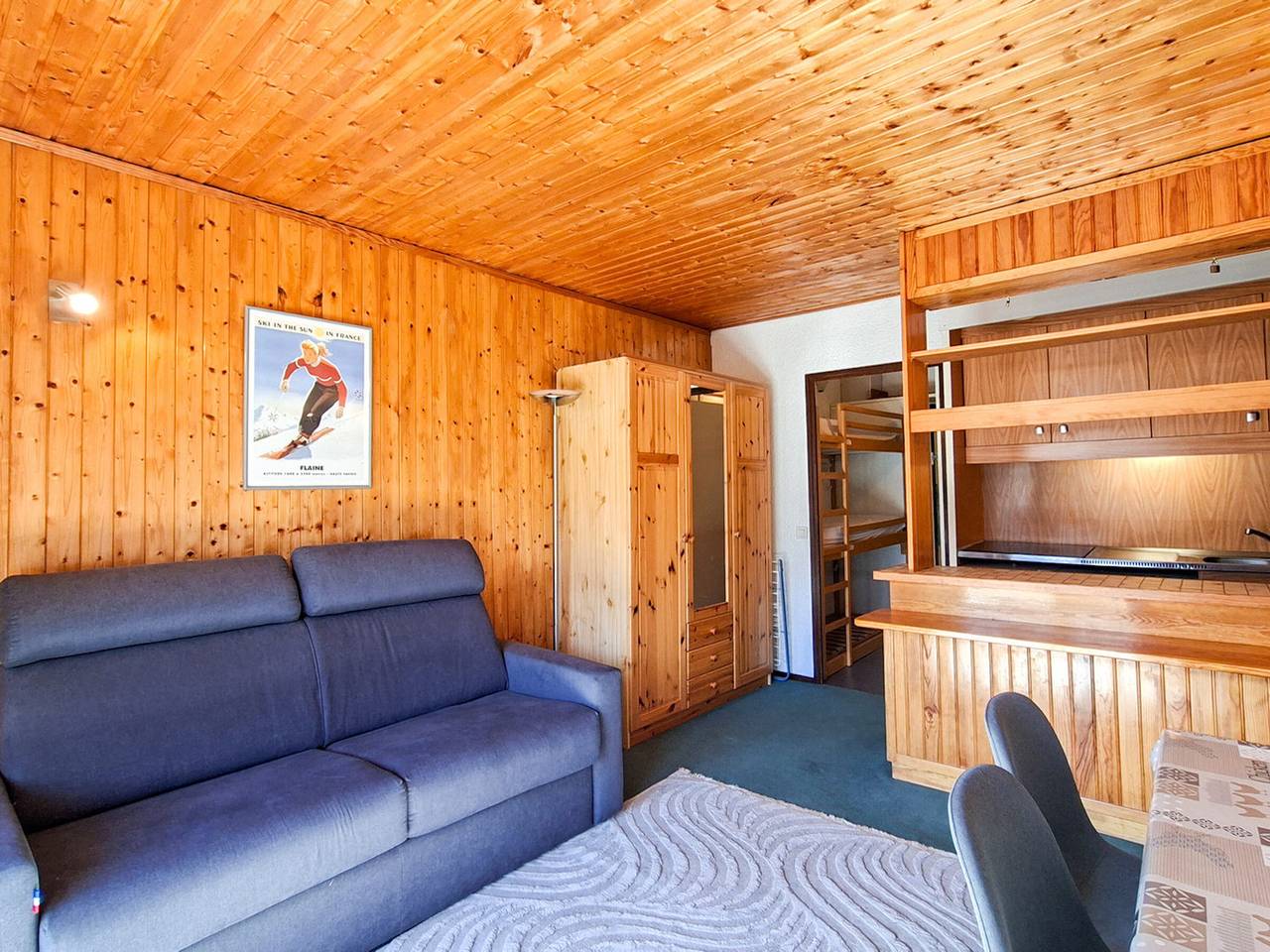 Studio entier, Studio confortable à Flaine, balcon et proximité pistes in Flaine, Arâches-la-Frasse