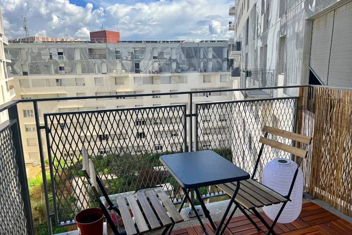 Studio dla 2 osób, z Balkon i Taras w Marsylia