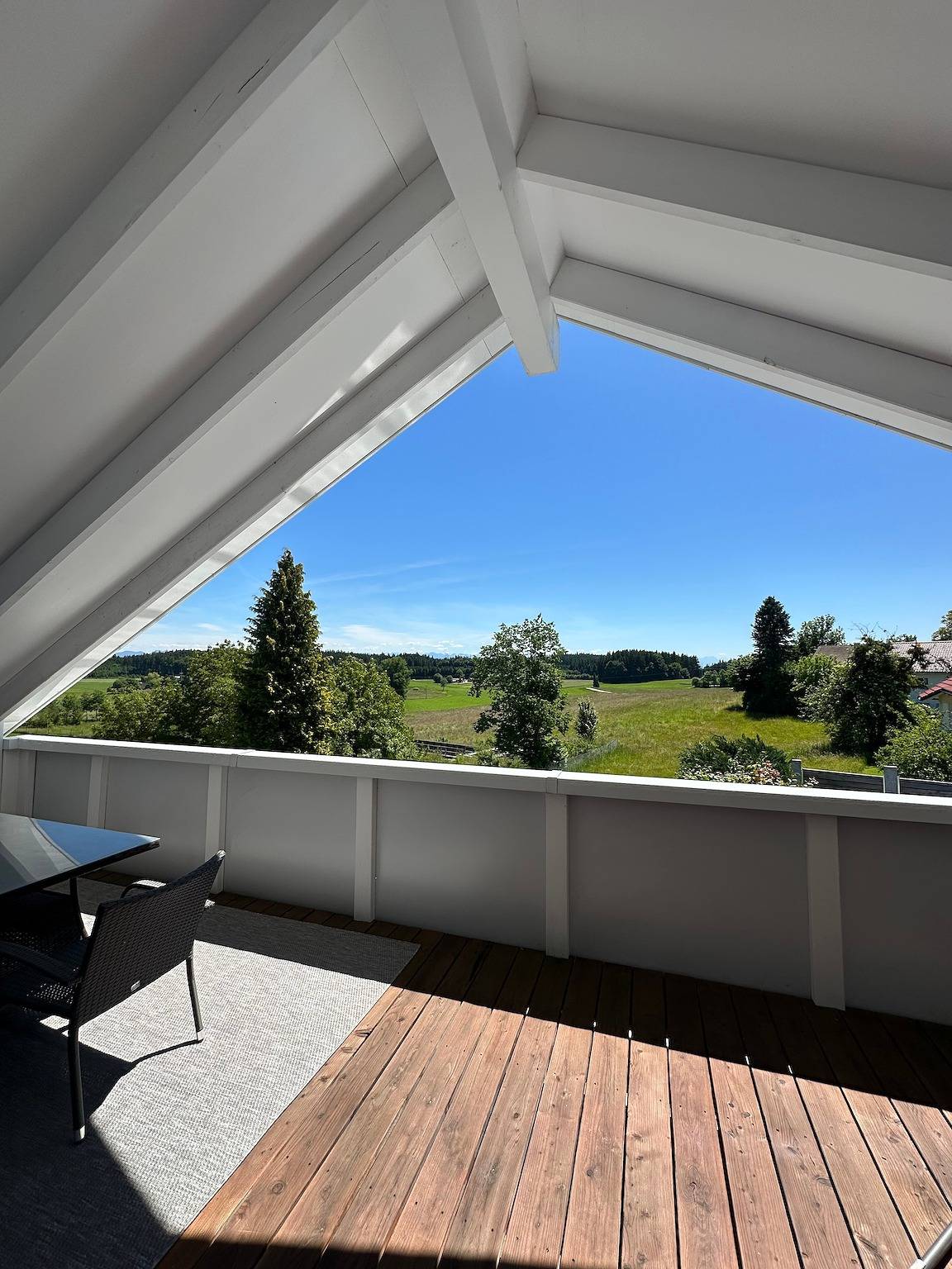 Ganze Wohnung, Ferienwohnung 'Alpenblick' mit Bergblick, privater Terrasse und Wi-Fi in Waldburg, Region Bodensee-Oberschwaben
