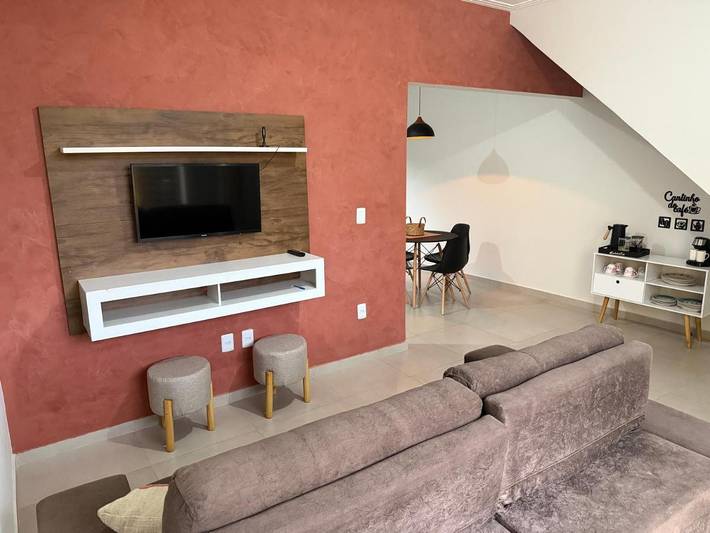 Casas e apartamentos de temporada para 4 pessoas, com jardim e vista, adaptado a crianças em Cachoeira Paulista