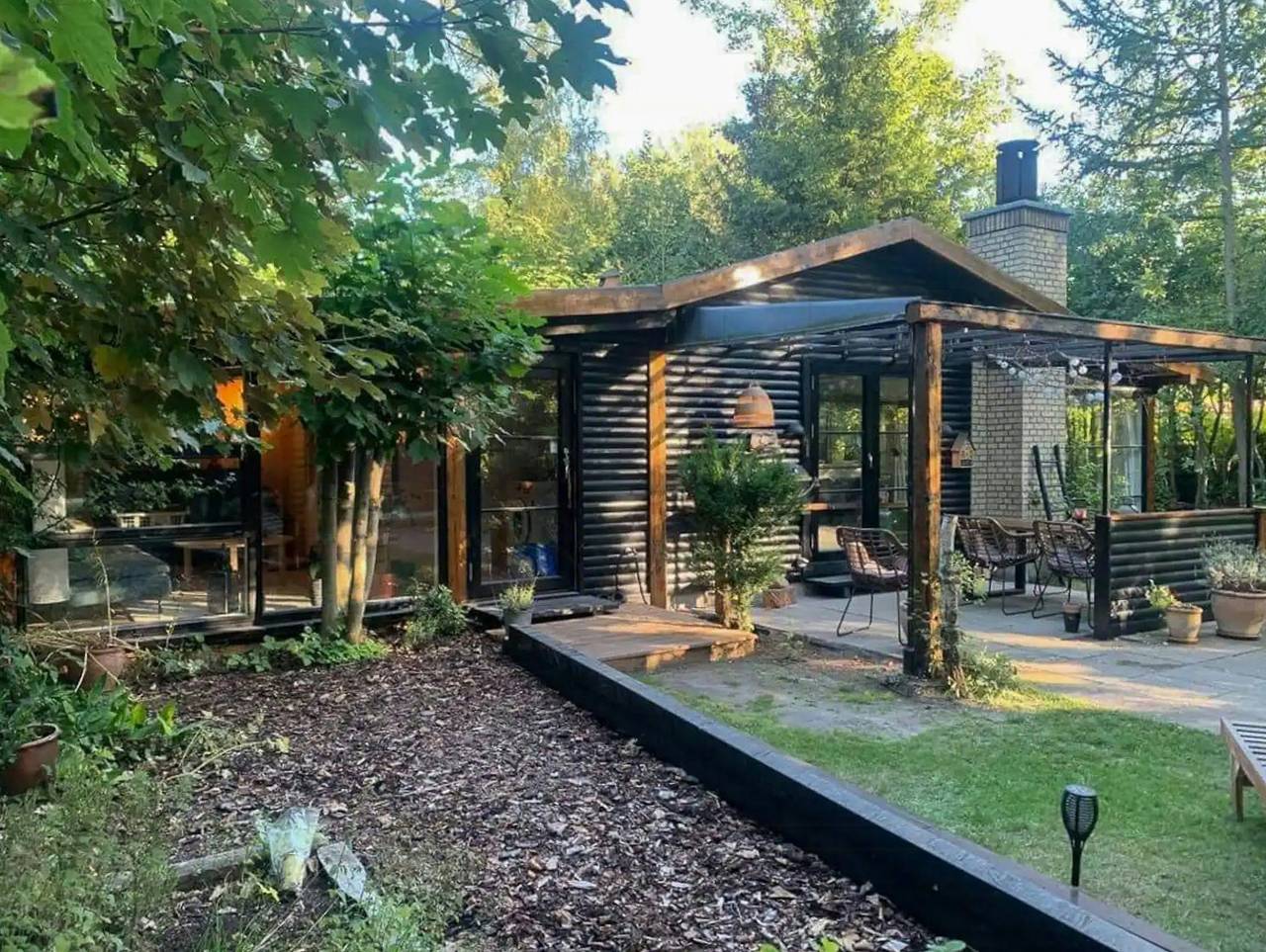Haus bei Skæring in der Nähe von Stadt und Natur in Egå, Djursland