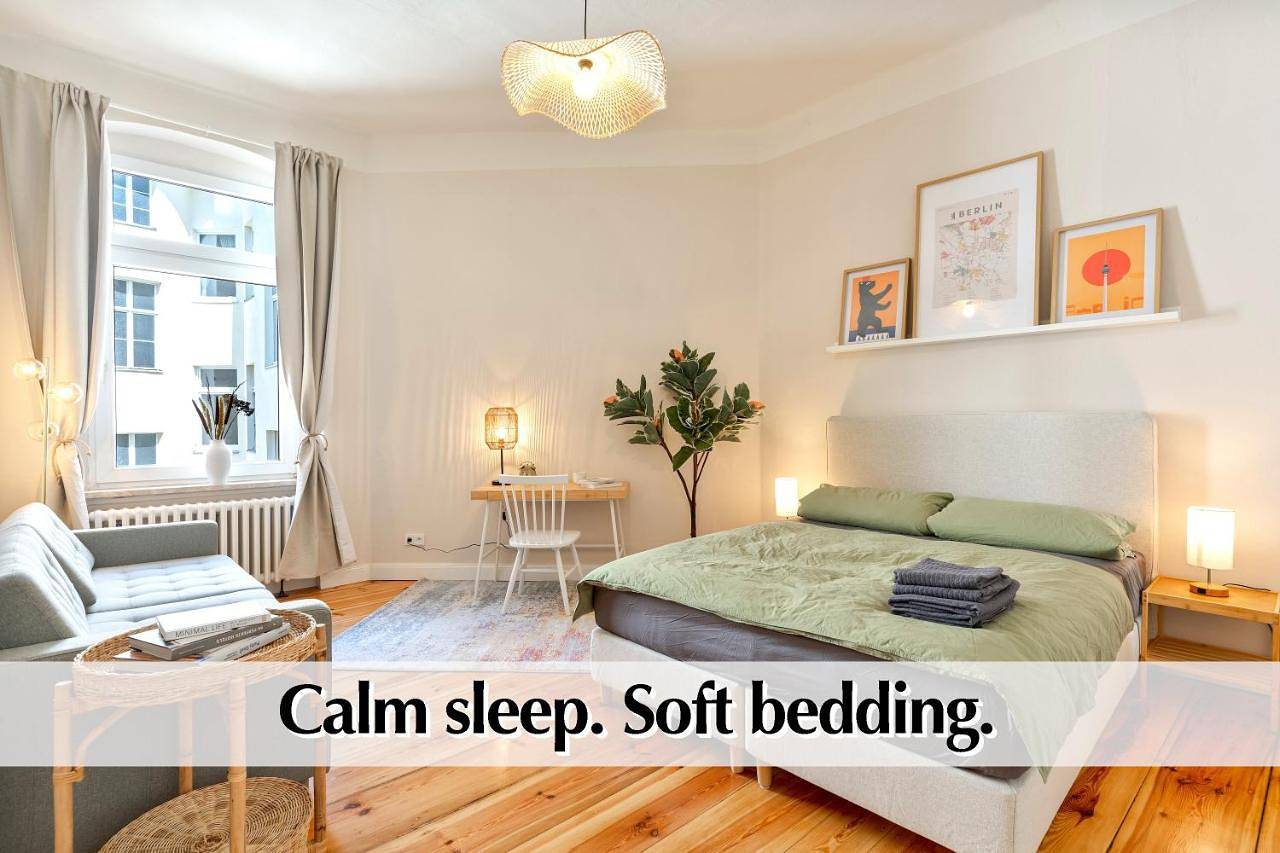 Ganze Wohnung, Calm City Escape - 75m2 Central Berlin Altbau-Apartment, 2Br, Smart-Tv, Garden in Berlin Innenstadt, Berlin