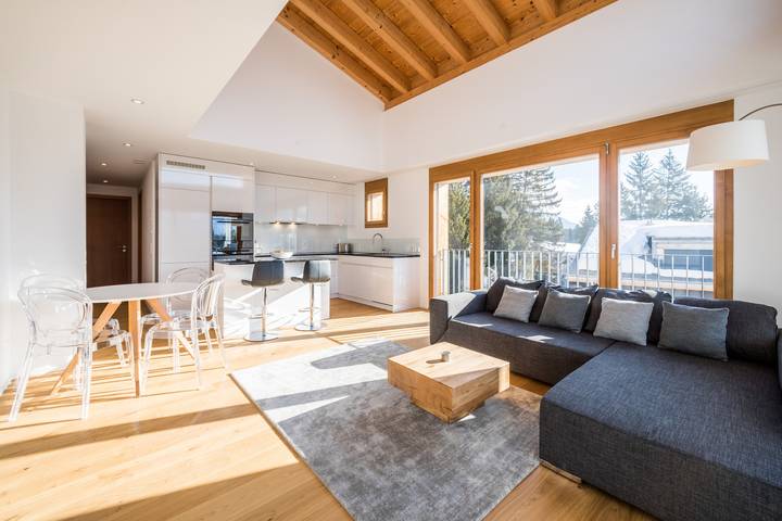 Ferienwohnung für 4 Personen, mit Balkon in Laax