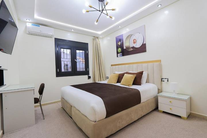 Appartement de vacances pour 9 personnes, avec piscine ainsi que bassin pour enfant et jardin à Tanger