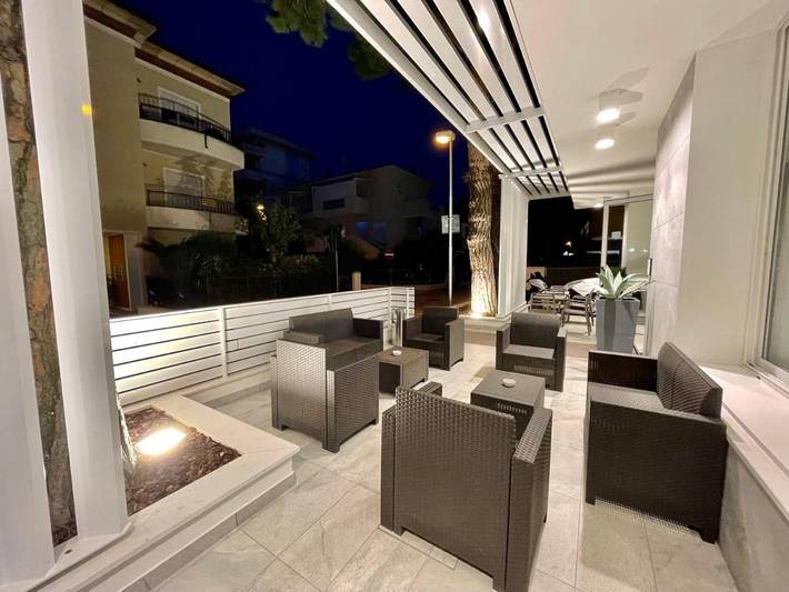 Hotel für 2 Personen, mit Balkon und Terrasse sowie Garten in Riccione - 3