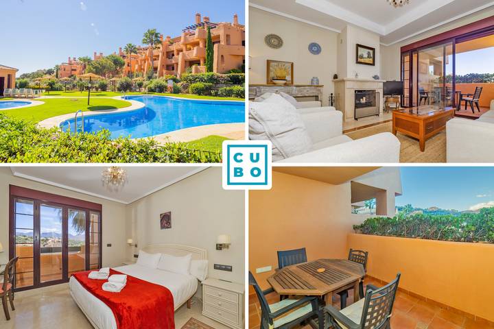 Apartamento para 4 personas, con jardín además de terraza y jacuzzi en Ojén