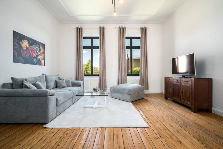 Ferienwohnung für 4 Personen, mit Terrasse und Garten sowie Seeblick in Malchow