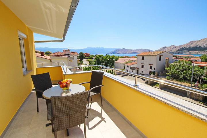 Ferienwohnung für 2 Personen, mit Balkon/Terrasse in Baska - 3