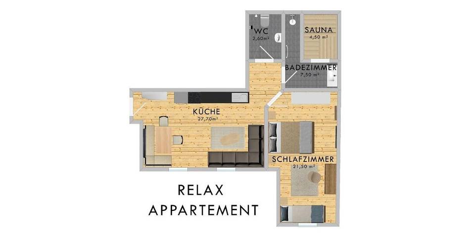 Hütte für 4 Personen, mit Terrasse und Sauna sowie Ausblick in Kappl - 3
