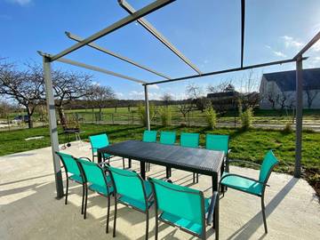 Gîte pour 10 personnes, avec jardin à Civray-de-Touraine
