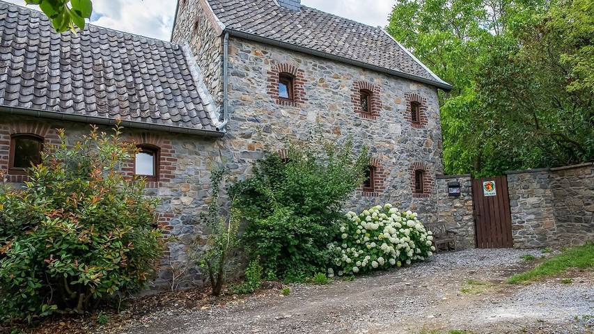 Location de vacances pour 8 personnes, avec terrasse et piscine ainsi que jardin et sauna à Aubel