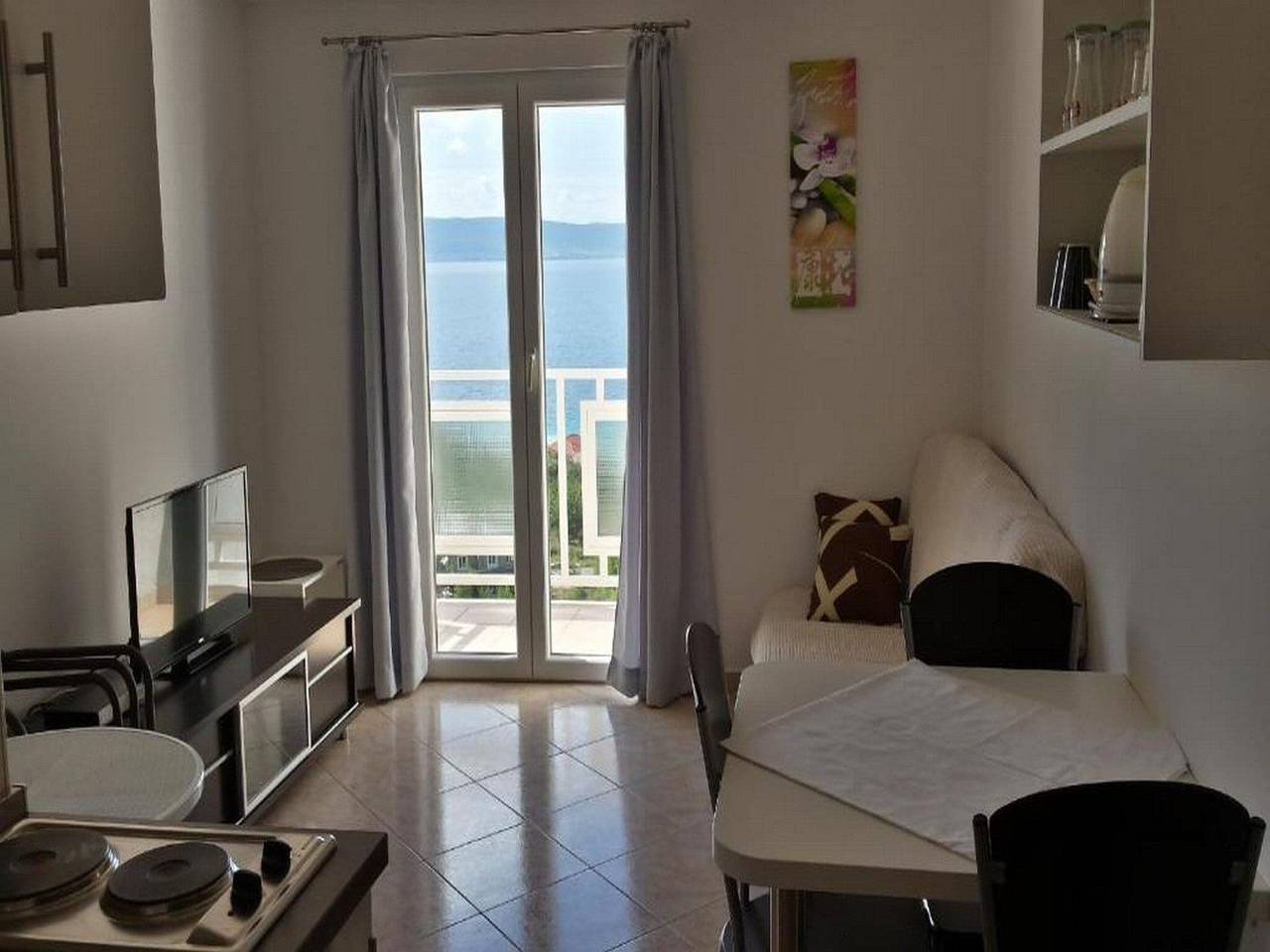 Ganze Wohnung, Apartments Bandalo - One Bedroom Apartment with Sea View in Podstrana, Split-Dalmatien
