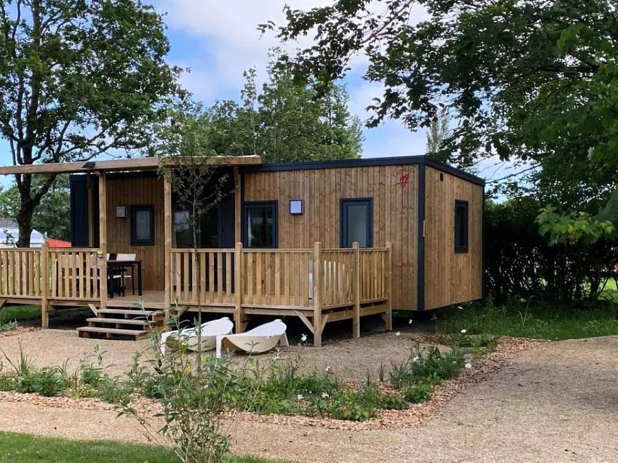 Camping Le Domaine de Mesqueau - Lodge 4 personen - Lodge Premium 3 Zimmer 4 Personen + Tv in Plougasnou, Ceinture Dorée