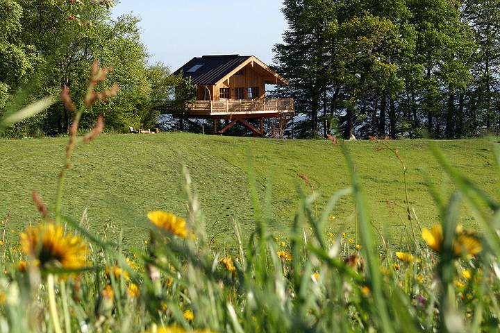 Baumhaus Samerberg - Baumhaus Samerberg mit Möglichkeit auf Übernachtung unter dem Sternenhimmel in Samerberg, Bayerische Alpen